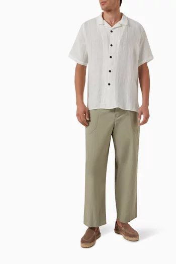 Short-sleeved Shirt in Linen