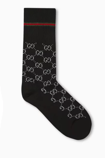 GG Logo Socks in Cotton-blend