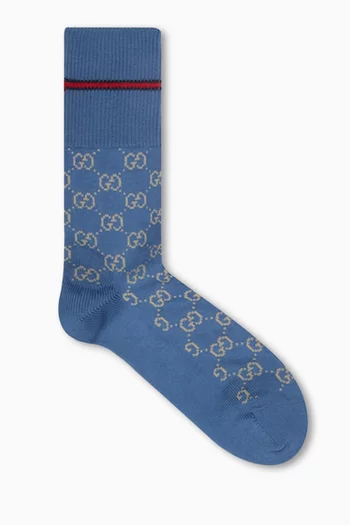 GG Logo Socks in Cotton-blend