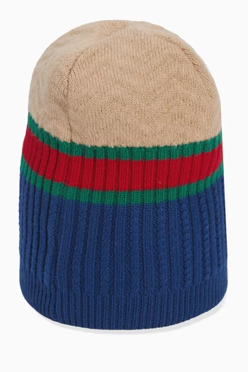 Web Hat in Wool Knit