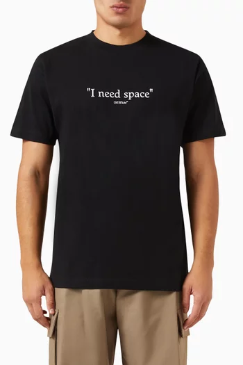 Give Me Space Slim T-shirt in Cotton