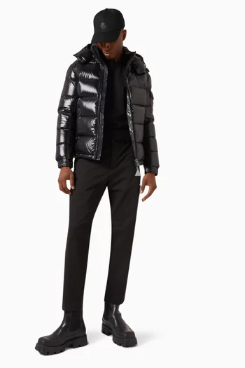 جاكيت مايا قصير ببطانة زغب نايلون لامع