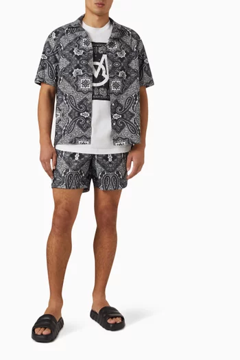 قميص بنقشة باندانا قطن