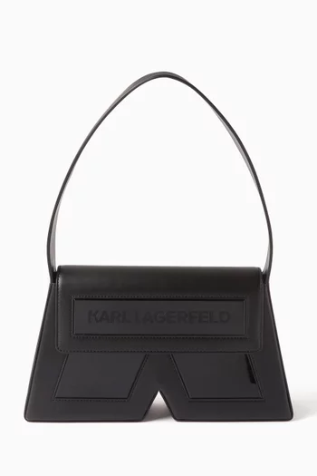 Small Icon K Shoulder Bag in Leather