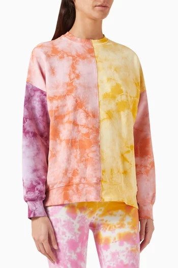 Bhodi Tie-dye Sweatshirt in Cotton-fleece