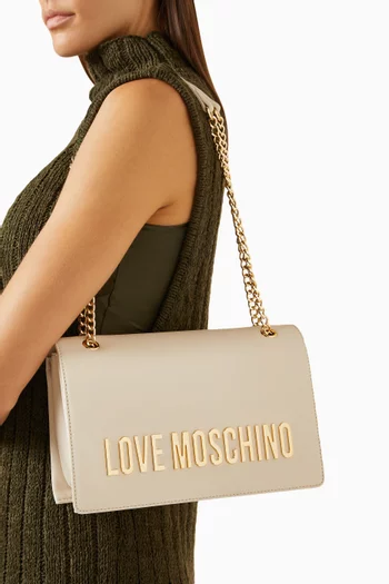 Bold Love Shoulder Bag in Faux Leather