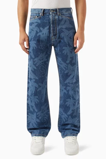 Palmity All-over Print Jeans