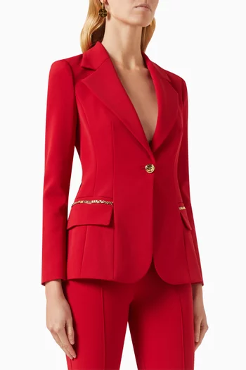 Double-layer Blazer in Stretch-crepe