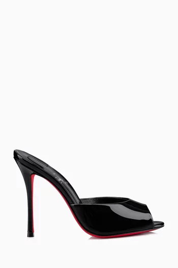Open toe red bottom heels deals