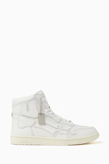 Skeltop High-top Sneakers in Smooth Leather