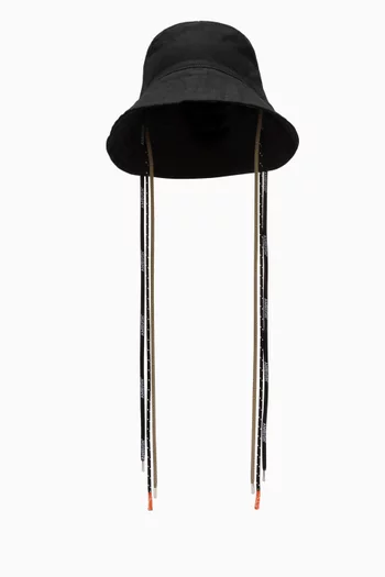 قبعة باكيت بأربطة متعددة قطن