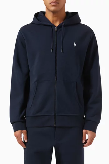 Classic Logo Zip Hoodie in Cotton-blend