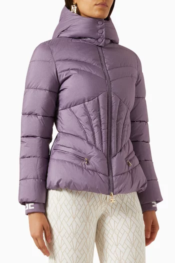 Bustier Stitching Padded Jacket in Voile