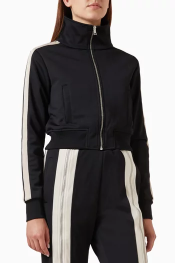 Highneck Track Jacket in Technical Fabric