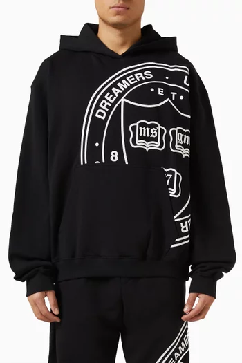 Graphic Logo-print Hoodie in Cotton