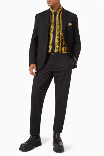 قميص بنقشة باروكو حرير