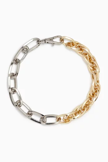 The Diego Bracelet in Silver & Gold-plated Brass