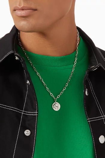 The Kaleb Necklace in Silver-plated Brass