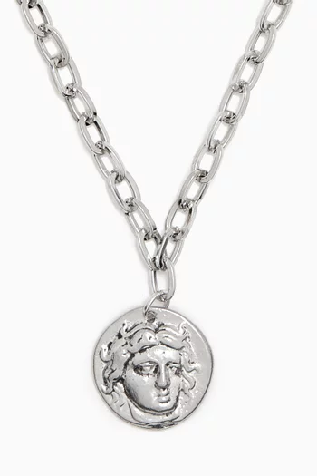 The Kaleb Necklace in Silver-plated Brass