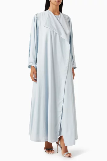 Abaya Set in Cotton-chiffon