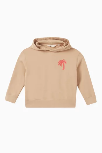 Palm Brush Camo Hoodie in cotton