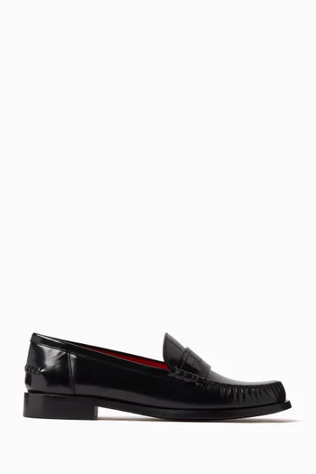 Irina Logo Loafers in Leather