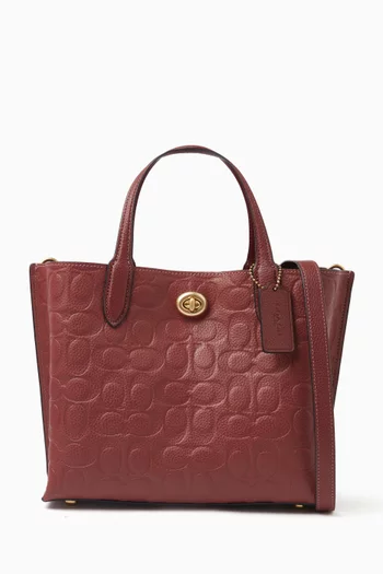 Willow 24 Tote Bag in Signature Leather