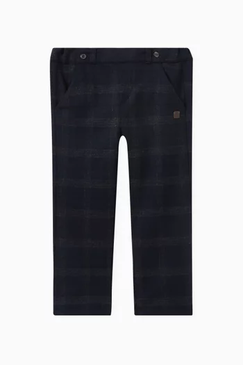Check Flannel Pants in Virgin-Wool