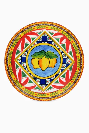 Carretto Limoni Charger Plate in Porcelain