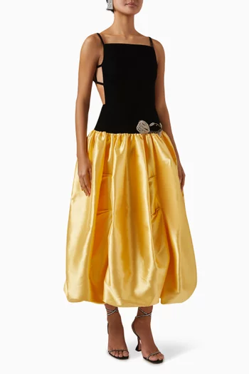 Eden Bloom Dress in Satin