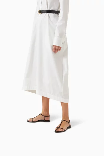 Flat Sandals in Leather