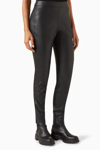 Skinny-fit Pants in Faux Leather