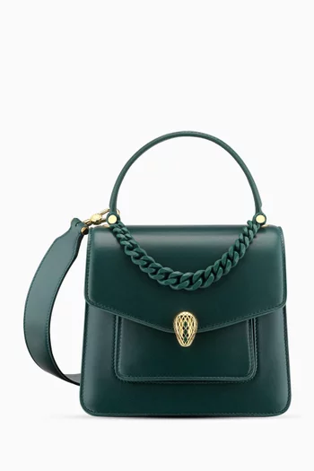 Serpenti Forever Top Handle in Calf Leather