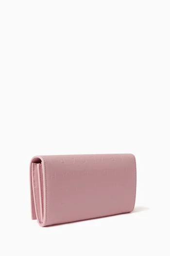 Logo Infinitum Long Wallet in Calf Leather