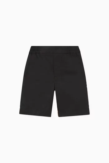 Check-pattern Bermuda Shorts in Cotton