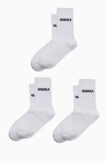 Logo Socks, Set of 3