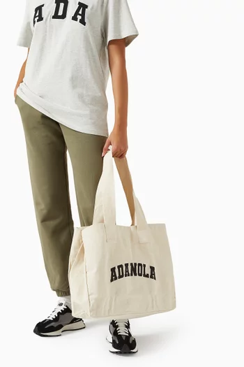 Varsity Tote Bag in Recycled-cotton