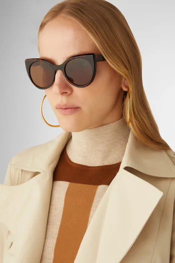 New Moonsky Cat-eye Sunglasses in Acetate