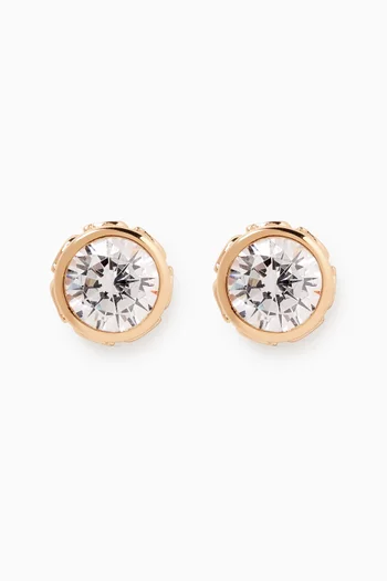 Stone Stud Earrings