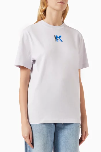 KLJ Logo T-shirt in Cotton-jersey