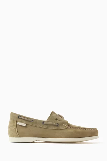 Hamptons Boat Loafers in Suede