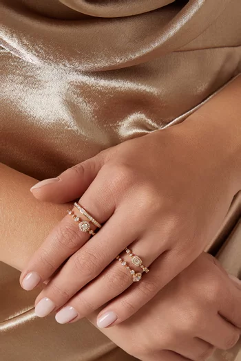 Happy Forever Diamond Ring in 18kt Yellow Gold