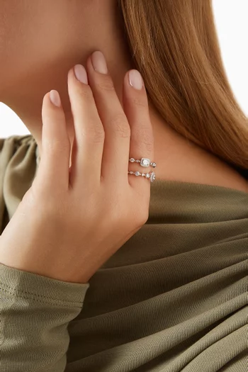 Happy Iconic Diamond Ring in 18kt White Gold