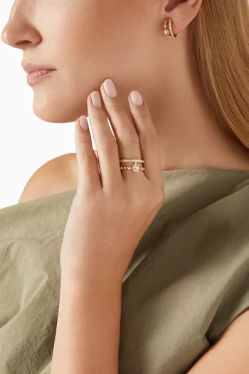 Trilogie Forever Diamond Ring in 18kt Yellow Gold