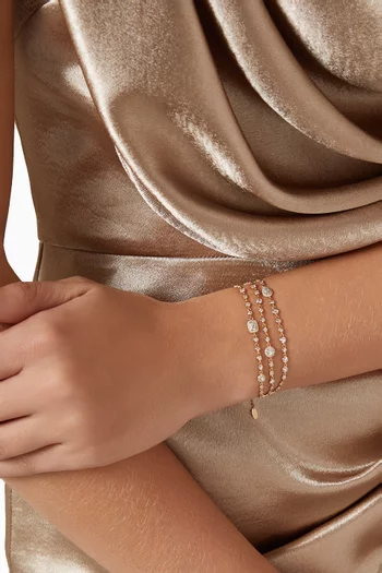 Trilogie Eternal Diamond Bracelet in 18kt Rose Gold