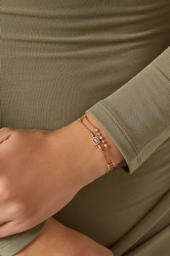 Mini Happy Diamond Bracelet in 18kt Rose Gold