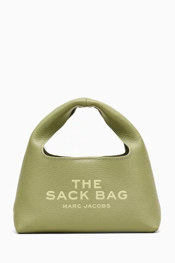 The Mini Sack Top-handle Bag in Leather