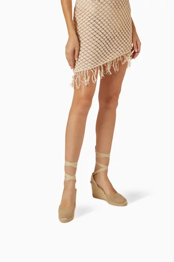 Carina 70 Espadrille Wedges in Canvas