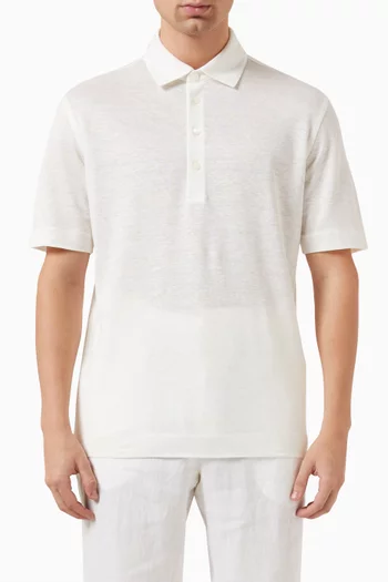 Polo Shirt in Linen