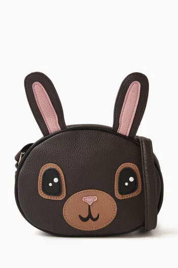 حقيبة كروس بتصميم أرنب جلد صناعي